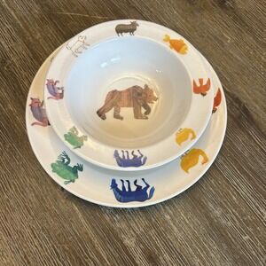 Brown‎ Bear, Brown Bear What Do You See? Child Plate & Bowl Set Lunt ERIC CARL